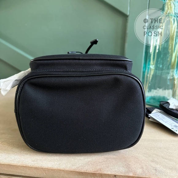 NEW Prada Jacquard Logo Bucket Black Canvas Tote Crossbody Bag - Picture 10 of 11